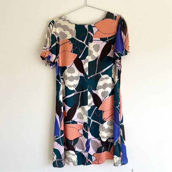 Anthropologie Corey Lynn Calter Geometric Tunic Satin Dress - Picture 6 of 8